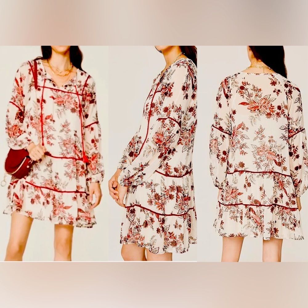 Great Jones Shirred Floral Dress Women’s Size M